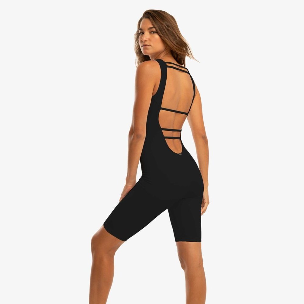 Koral Womens Black Intact Blackout Competition Activewear One Piece Jumpsuit SM - Picture 1 of 10